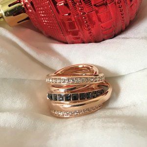 Swarovski Rose Gold Dynamic Ring.